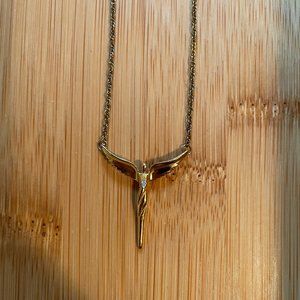14k gold angel necklace